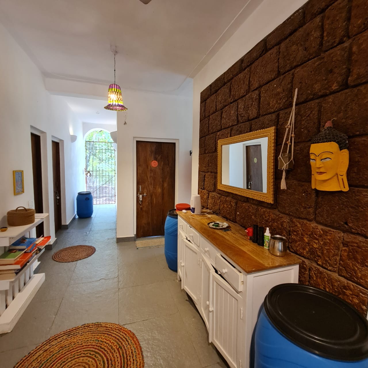 The single shared hall at Laxmi Happy Home